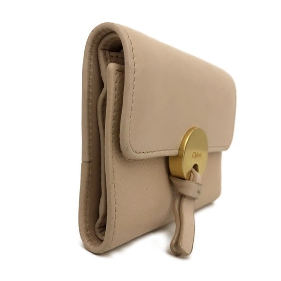 Chloe Handbags - Chloé Leather Wallet Chloe Indy Leather Trifold Wallet Purse Pink authentic